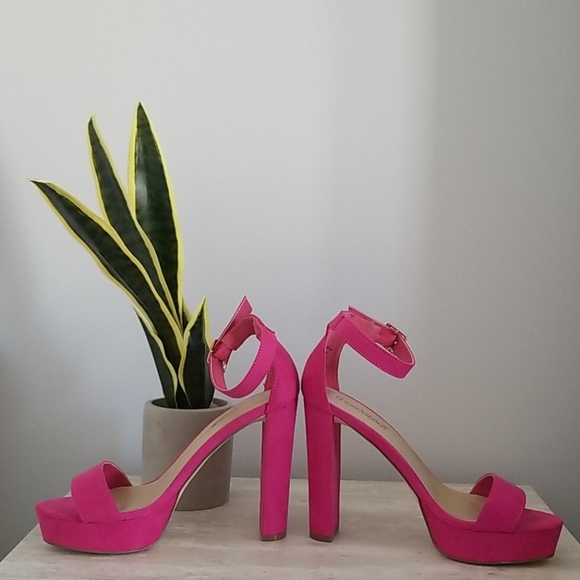 hot pink platforms
